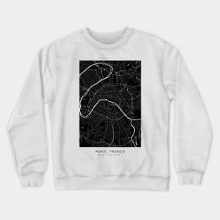 paris maps poster minimalist Crewneck Sweatshirt